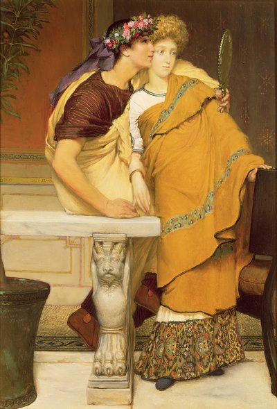 Der Spiegel, 1868 von Lawrence Alma Tadema